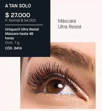 Uniquecil Ultra Resist Máscara hasta 48 horas CÓD. 6414