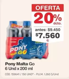 Pony Malta - Go 6 Und x 200 ml