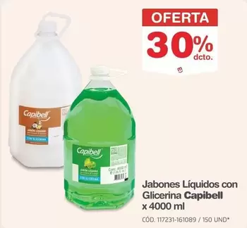 Capibell - Jabones Líquidos con Glicerina x 4000 ml