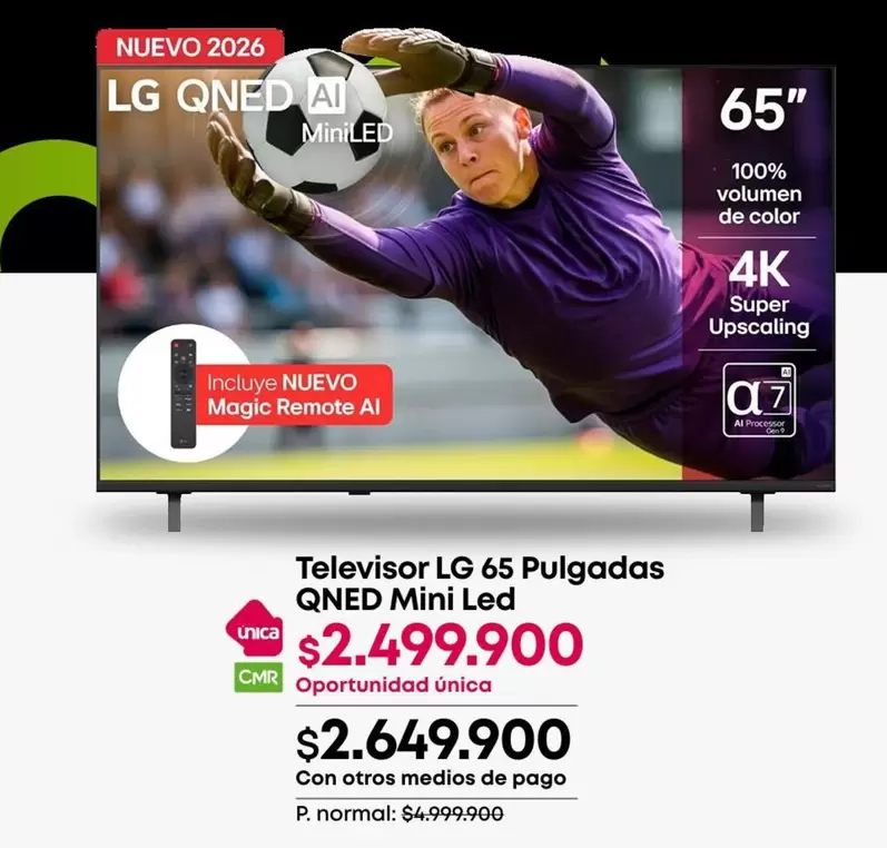 LG - Televisor 65 Pulgadas QNED Mini Led