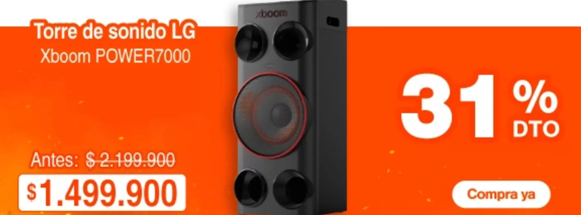 LG - Torre de sonido Xboom POWER7000