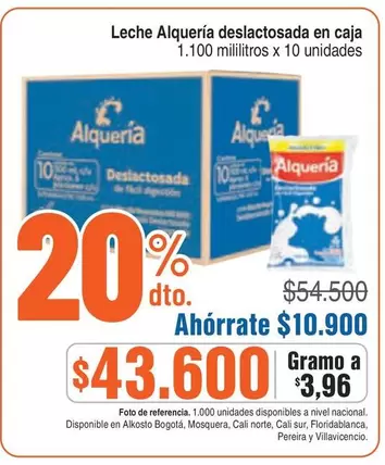 Alquería - Leche deslactosada en caja