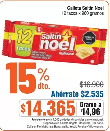 Saltin Noel - Galleta Saltin