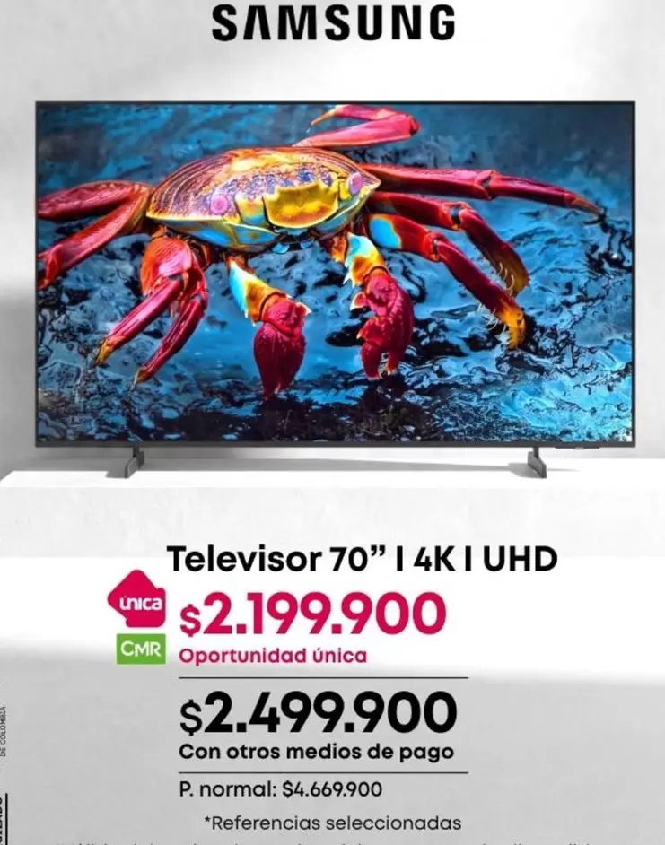 Samsung - Televisor 70" | 4K | UHD
