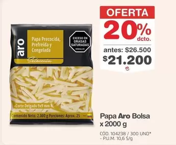Aro - Papa  Bolsa
