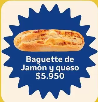 Baguette de Jamón y queso