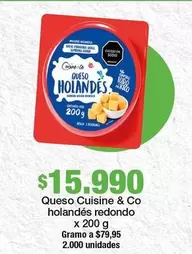 Cuisine & Co - Queso Holandés Redondo