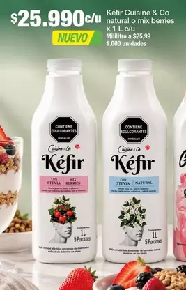 Cuisine & Co - Kéfir Natural O Mix Berries