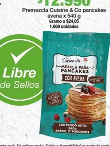 Cuisine & Co - Premezcla Pancakes Avena