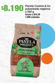 Cuisine & Co - Panela Pulverizada Orgánica