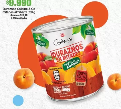 Cuisine & Co - Duraznos Mitades