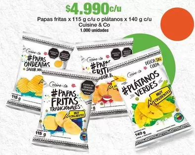 Cuisine & Co - Papas Fritas O Plátanos