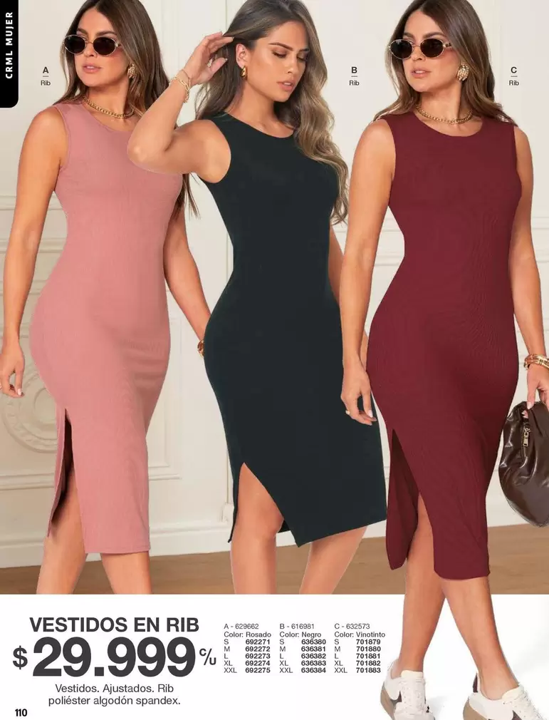 VESTIDOS EN RIB