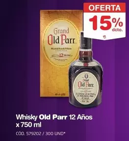 Old Parr - Whisky  12 Años x 750 ml