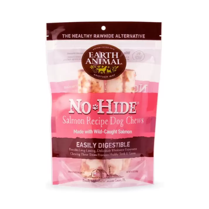 Earth Animal No Hide Salmon Chews Dog Treat