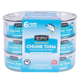 Member's Selection Atún en Agua 6 Unidades / 170 g / 6 oz
