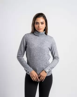 Buzo Cuello Tortuga Gold Bianca