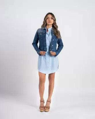 Chaqueta Denim Slim Gold Axa