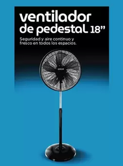 Ventilador onoff de pedestal 18" 75 w