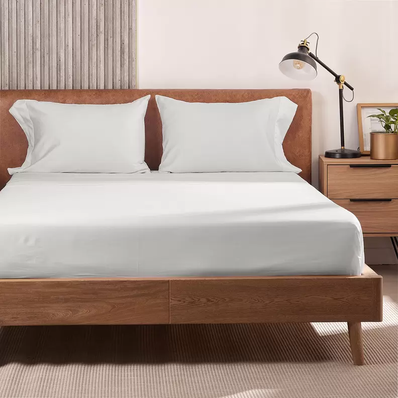 Juego de Sábanas Hotel Experience 400 Hilos 100% Algodón Egipcio Menfis Blanco Cremoso