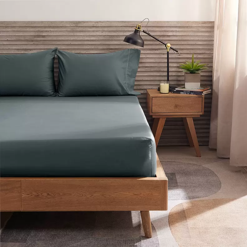 Sábana Ajustable Más Fundas Hotel Experience 400 Hilos 100% Algodón Storm