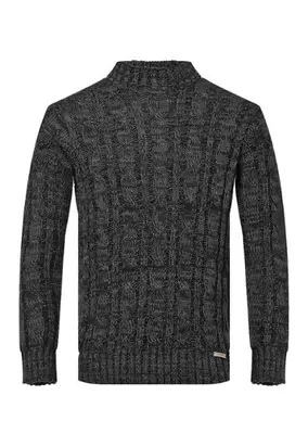SWE0113-GRO Sweater Cerrado Hombre