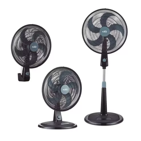 Ventilador kalley 18" 100w 3 en 1 negro
