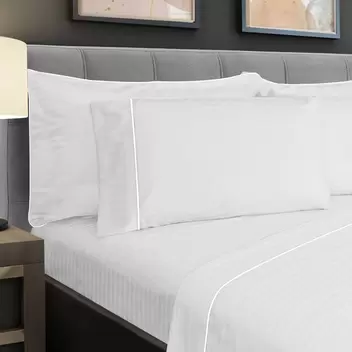 Sábana Top Line Pluss 300 Hilos - Color Blanca