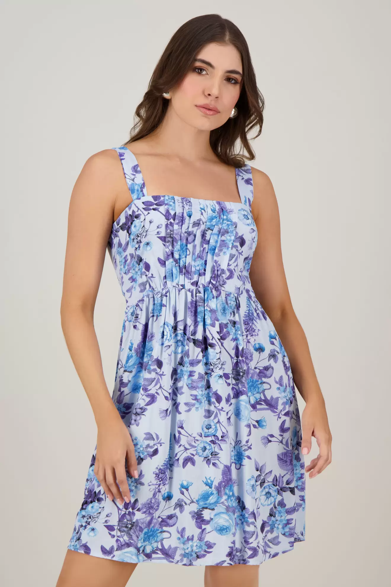 Vestido de mujer estampado silueta ajustada