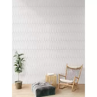 Pared Estructurada Ciénaga Blanco Cara Única 30.1X75.3