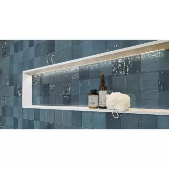 Pared Estructurada Colore Azul Multitono 13.4X13.4