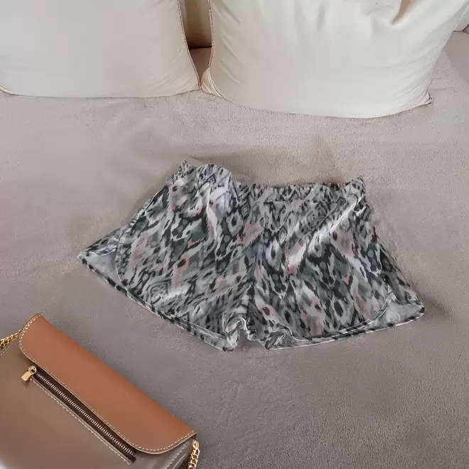 Short pijama satín estampado mixtura
