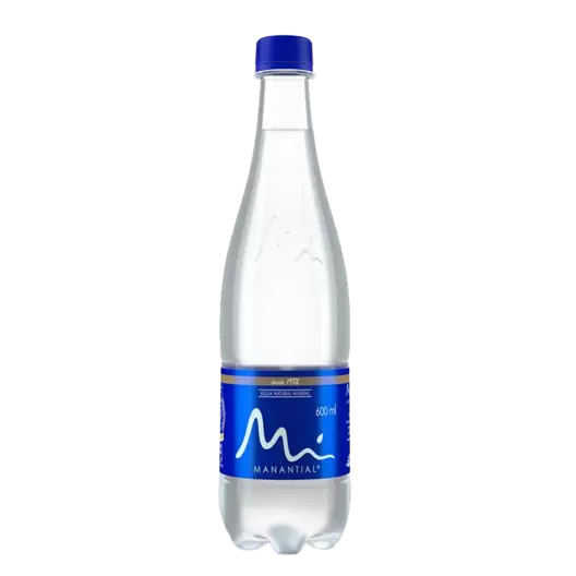 Agua manantial sin gas