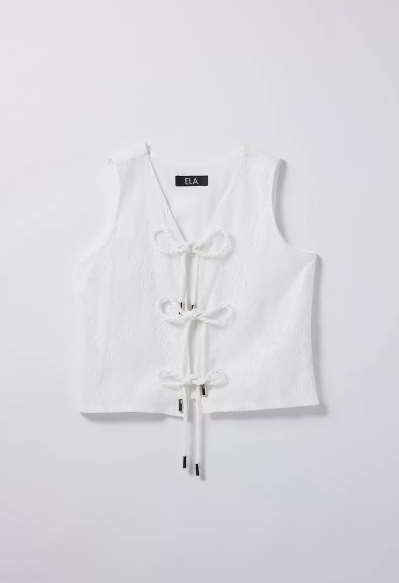 Chaleco con anudados para girl