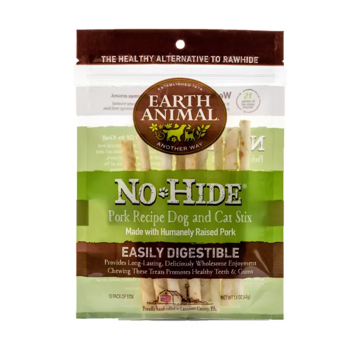 Earth Animal No Hide Pork Chew Stix Dog & Cat Treats