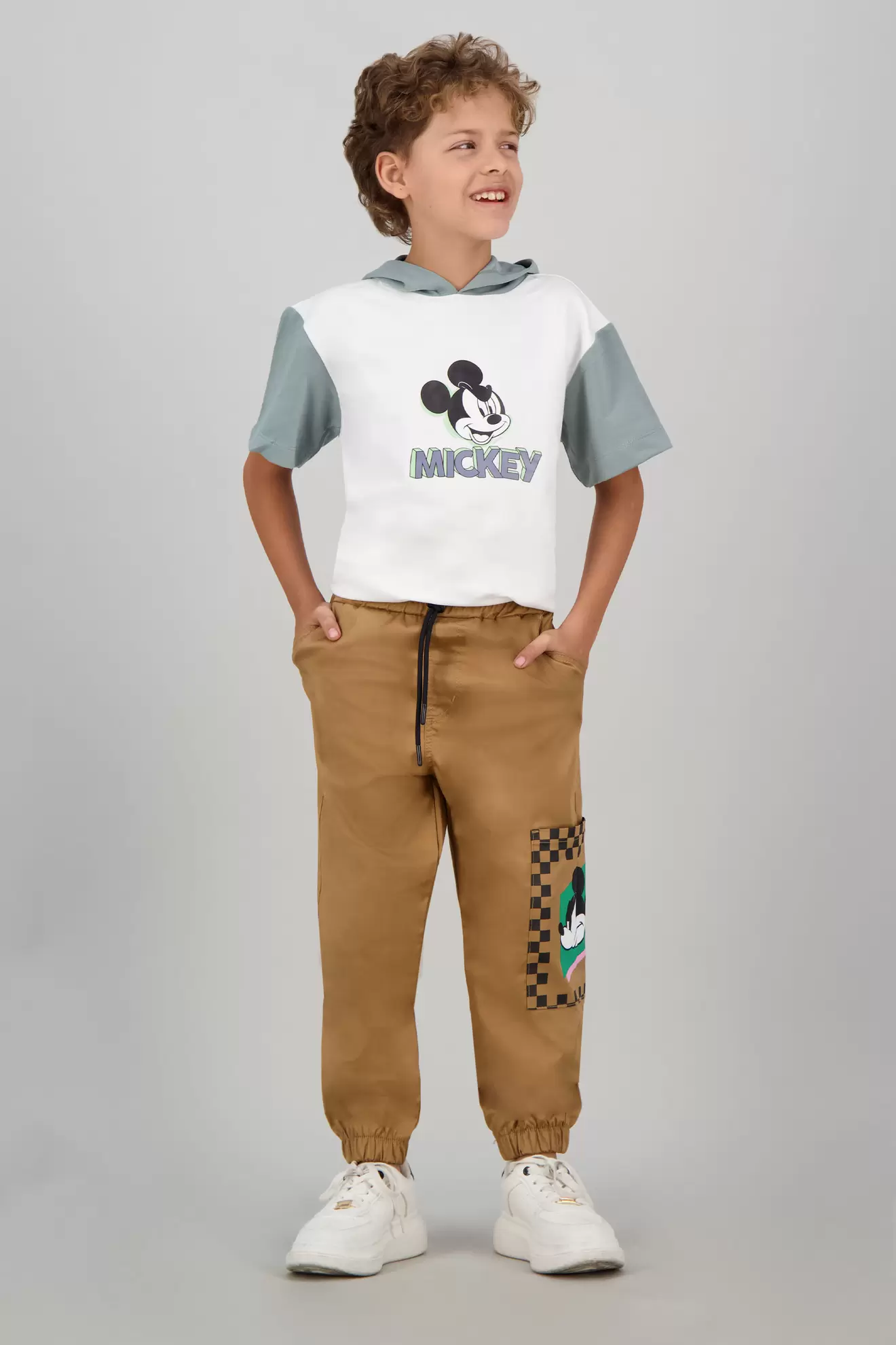 Camiseta de niño mickey manga corta