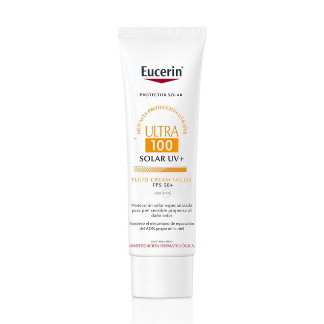 Eucerin Solar Ultra 100 Fluid Cream Facial Fps 50+ X 80Ml