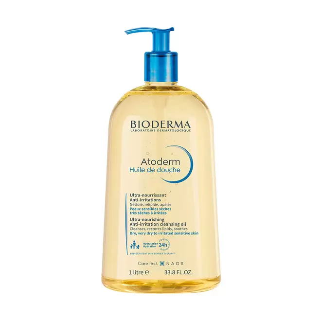 Aceite de Ducha Ultra nutritivo para piel seca a muy seca Bioderma Atoderm Huile X 1L