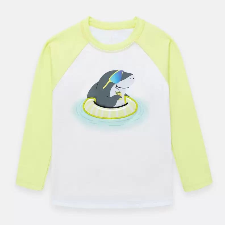 Camiseta de baño para niño manga larga