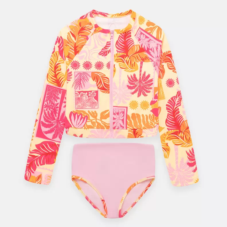 Vestido de baño tankini para niña