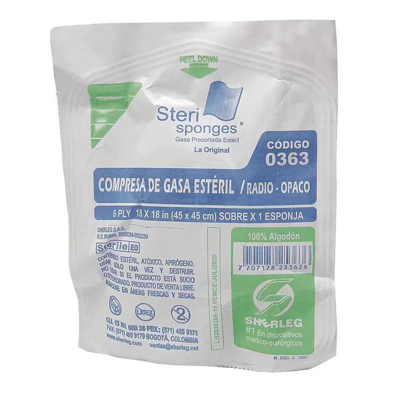 Compresa Esteril 45cm x 45cm