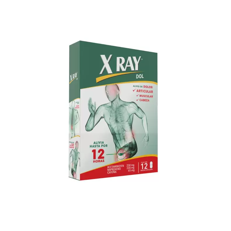 Xray Dol Analgésico 12 Tabletas