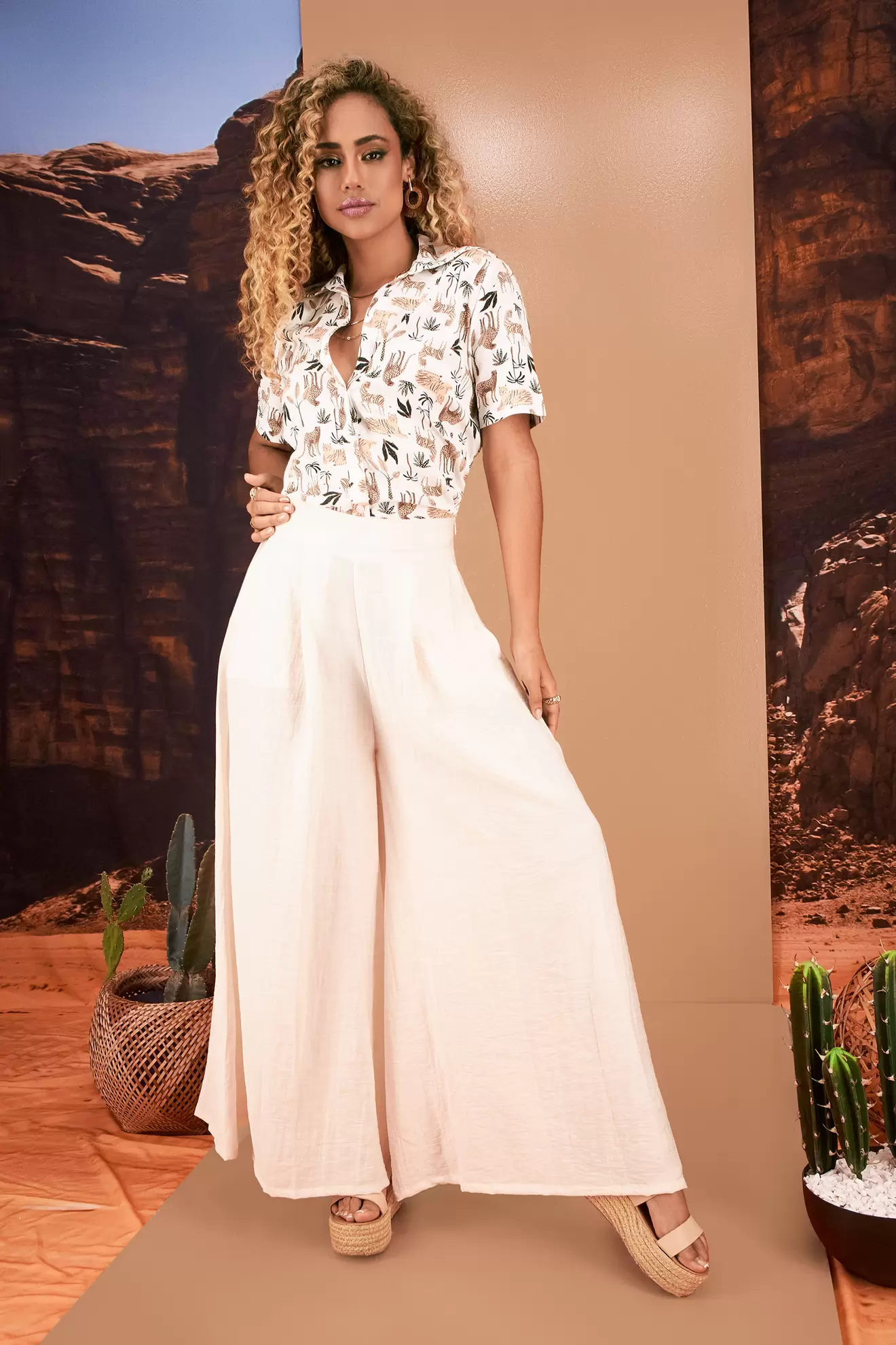 Pantalon de mujer bota ancha