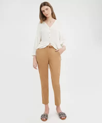 Pantalón Casual Tiro Alto