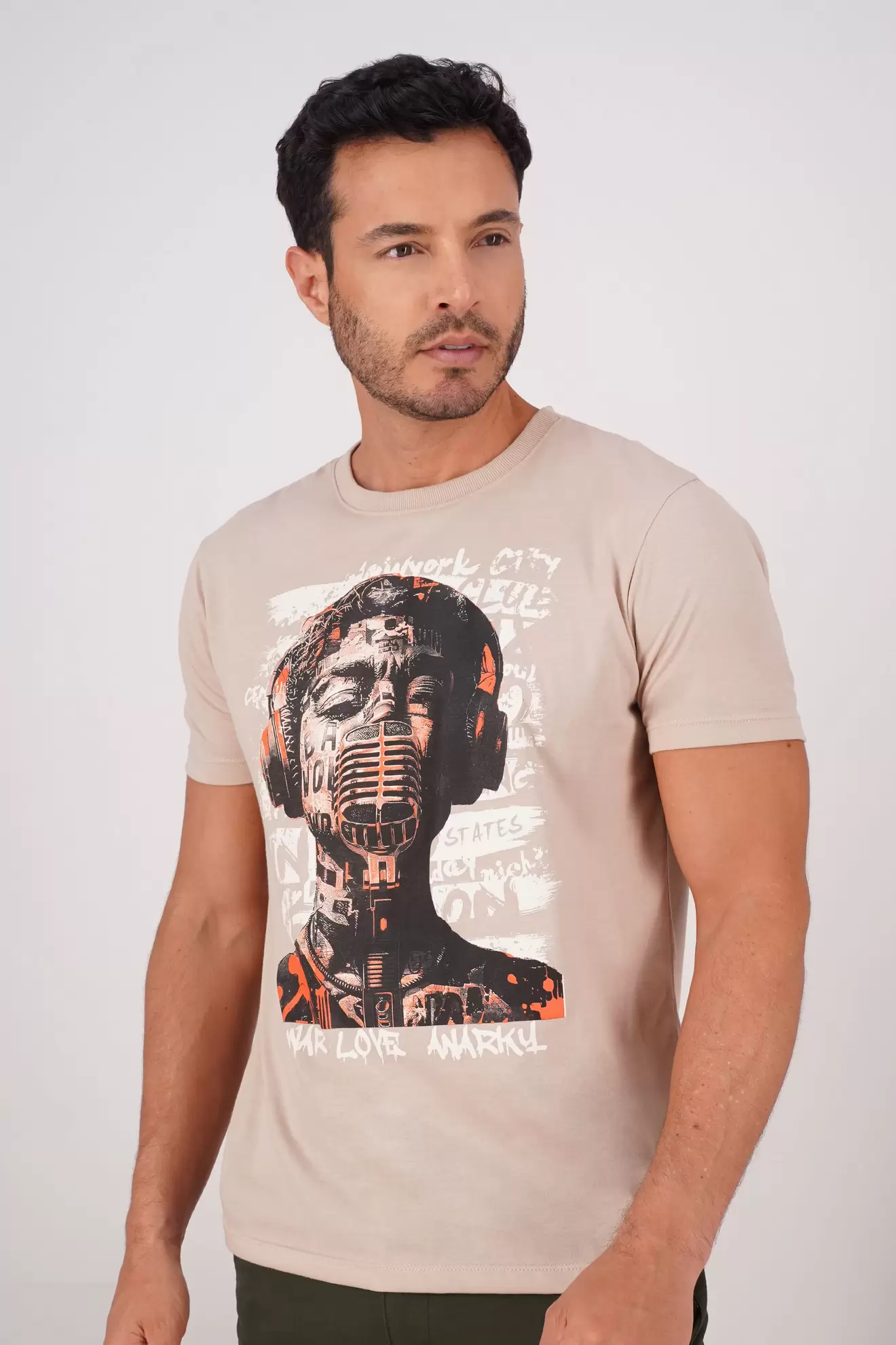 Camiseta de hombre estampada