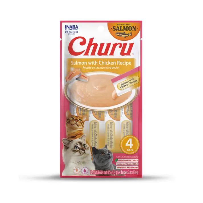Inaba Churu Purees Salmon Recipe Cat Treat