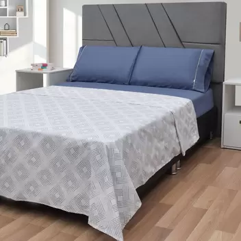 Sábanas 200 Hilos Estampadas – Brisa Petróleo