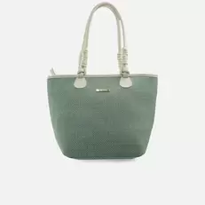 Cartera serena de sintético para mujer - Verde