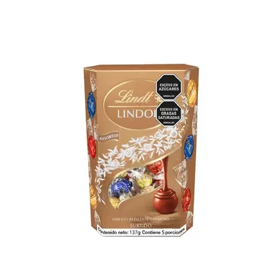 Chocolate Lindt Lindor Surtido Cornet 137g