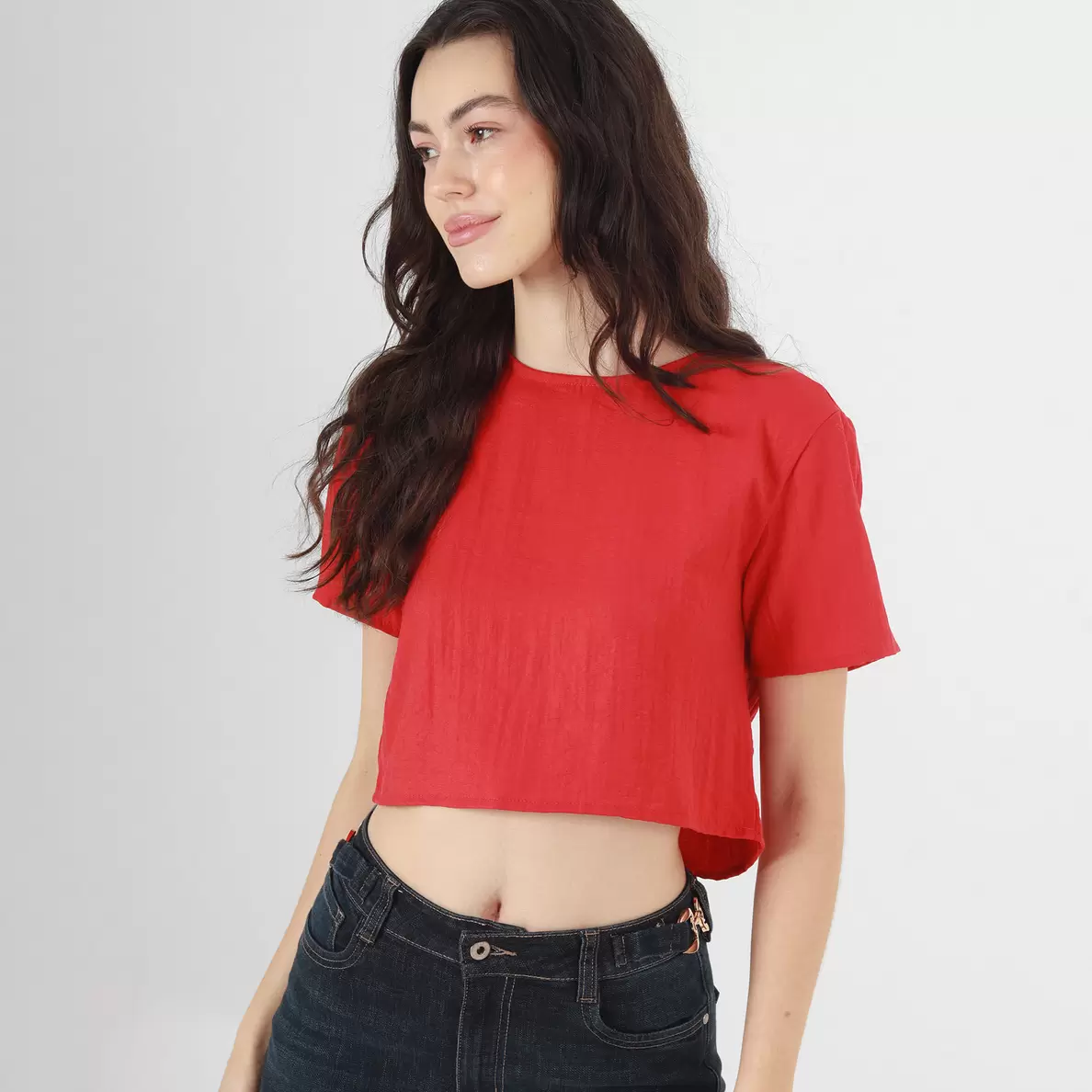 Blusa Cuello Redondo Manga Corta